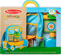 Melissa & Doug Lets Explore Hiking Play Set 23 Pieces Toddler Nature Toys for Kids Ages 3+