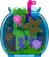 Polly Pocket HHH51 Bubble Aquarium with Pool, Micro Polly and Mermaid Doll
