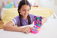 Polly Pocket Bubble Tea Panda Playset with 2 Micro Dolls & Food Accessories Compact Animal Toy HWN95