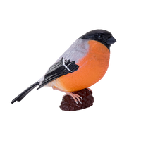 Bullfinch Bird Toy Realistic Wildlife Figurine