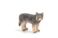 Timber Wolf Cub Toy Realistic Wildlife Figure