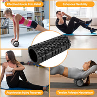 Yoga Foam Roller Black  AS-04045