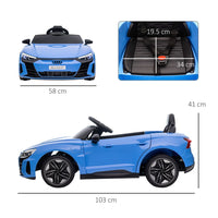 Audi RS e-tron GT Licensed 12V Kids Electric Ride on with Remote BLUE