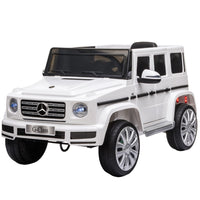 Mercedes Benz G500 12V Kids Electric Ride On Car Remote Control WHITE