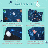 Children Kids Mini Sofa Armchair Planet-Themed Chair for Bedroom Playroom