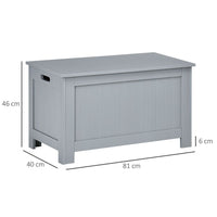 Large Storage Box Toy Chest Cabinet Unit Organizer with Lid & Safety Hinges