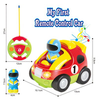 SOKA My First Remote Controlled Car for Toddlers with Light and Sound Red