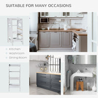 Kids Step Stool Toddler Kitchen Stool with Adjustable Standing Platform GREY