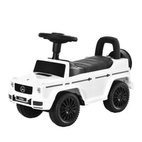 Mercedes Benz G350 Kids Ride on Sliding Car with Under Seat Storage No Power White