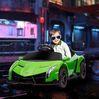 Lamborghini Veneno Licensed Electric Ride-on Car with Remote GREEN