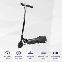 HOMCOM Folding Kids Electric Scooter 7-14 Adjustable Battery Power PU Wheels
