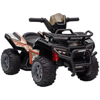 HOMCOM Kids Ride-on Four Wheeler ATV Car with Music for 18-36 months Black