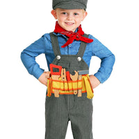 SOKA Wooden Carpenters Tool Belt with Wooden Tools Pretend Play Builder