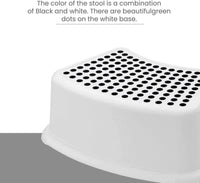 Child Foot Step Stool Anti-Slip Cover on Top For Children Practical Non-Slip Toilet Step for Toddlers Black