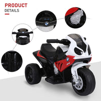 BMW Licensed Electric Kids Ride on Motorcycle with Headlights Music RED