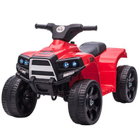 HOMCOM 6V Kids Ride on Cars Electric ATV Quad for 18-36 months Toddlers RED & BLACK
