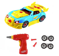 PACK OF 2 Build Your Own Toy Car with 30 Pieces & Electric Drill for 3+ Years