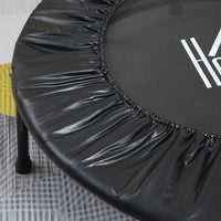 HOMCOM 40FT Kids Adult Mini Trampoline Rebounder Jumper with Handle Black