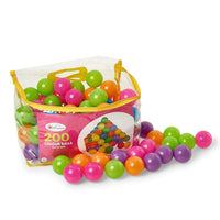 200 Soft Plastic Play Pit Balls Non Toxic & BPA Free Clear PVC Carry Bag