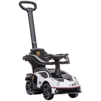 Lamborghini  Essenza SCV12 2 in 1 Baby Ride on Push Car Toddler Push Along Car White
