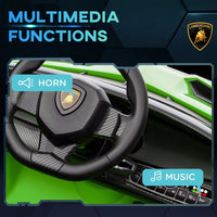 Lamborghini Veneno Licensed Electric Ride-on Car with Remote GREEN