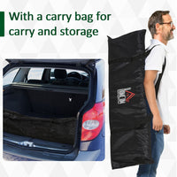 HOMCOM Set of 2 Football Soccer Goal Folding Outdoor with Carrying bag Kids Adults 6x3 Ft