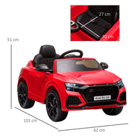 Audi RS Q8 6V Kids Electric Ride On Car Toy with Remote USB MP3 Bluetooth RED
