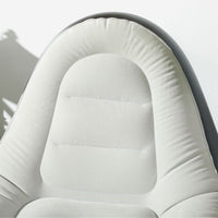 Outsunny Inflatable Chair and Foot Stool for Gaming Reading Watching GREY