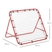 HOMCOM Rebounder Net Football Goal Play Kids Adults Baseball Soccer Training