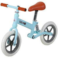 HOMCOM Kid Balance Bike Children Bicycle Adjustable Seat 2-5 Years No Pedal BLUE