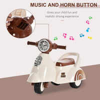 HOMCOM Baby Ride-On Car Pusher EZ Play Stroller Storage Lights Horn Music 3 Wheels
