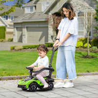 Lamborghini Essenza 2 in 1 Baby Ride on Push Car Toddler Push Along Car Green