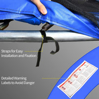 HOMCOM 10ft Replacement Trampoline Surround Pad Spring Cover Padding Multicolour
