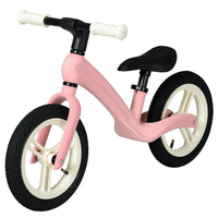 AIYAPLAY 12 inch Kids Balance Bike with Adjustable Seat Rubber Wheels PINK