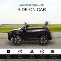Audi RS Q8 6V Kids Electric Ride On Car Toy with Remote USB MP3 Bluetooth BLACK