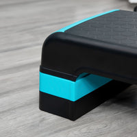 HOMCOM Aerobic Step Three-Level Adjustable Exercise Stepper for Home Office