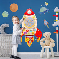 Soka Wooden Toy Deco for Children Toddler ROCKET