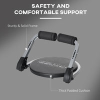 HOMCOM Ab Machine Abs Trainer Whole Body Exercise Equipment for Home Gym