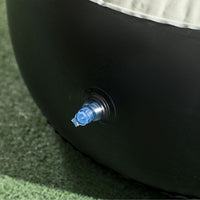 Outsunny Inflatable Chair and Foot Stool for Gaming Reading Watching GREY