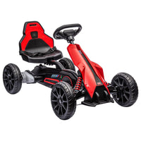HOMCOM 12V Electric Go Kart with Forward Reversing 2 Speeds for 3-8 Yrs RED