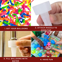 SOKA 600 Pack A-SHOT WATERBOMB 1373901 1010389 Balloons Kids Play Sun Fun