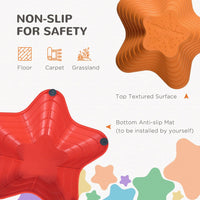 Outsunny 11-Piece Balance Stepping Stones Non-Slip Obstacle Course for Kids