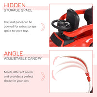 HOMCOM 3 in 1 Ride on Push Car for Toddlers Stroller Sliding Car Toy 1-3 Years