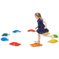 ZONEKIZ Kids Stepping Stones 9PCs River Stones for Indoors Outdoors