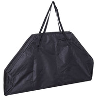 HOMCOM 1.2m 48 Inches Foldable Poker Table Top 8 Players Blackjack Chip Trays