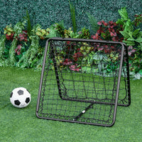 HOMCOM Adjustable Angle Rebounder Football Baseball Training Set All Weather Double Sided