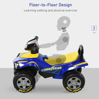 Goodyear Baby Quad Ride-On Walker with Lights Horn Storage 18-36 Months