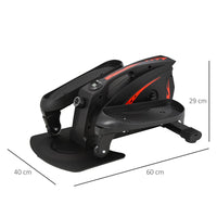 HOMCOM Mini Elliptical Bike LCD Monitor Anti-Slip Pedals Adjustable Resistance