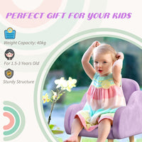 ZONEKIZ Cloud-Shaped Toddler Armchair Kids Mini Chair for Playroom Bedroom Purple