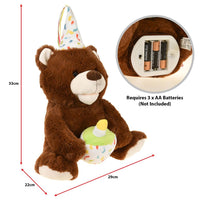 Make A Wish Happy Birthday Singing Bear Musical Teddy